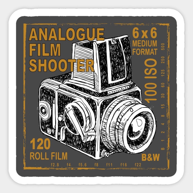 Analogue Film Shooter Sticker by Wearable Designs